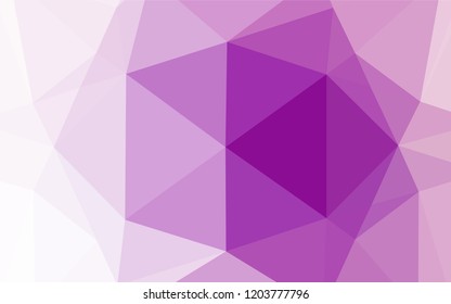 Light Purple vector abstract mosaic background. An elegant bright illustration with gradient. The completely new template can be used for your brand book.