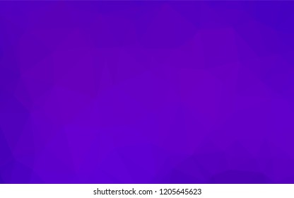 Light Purple vector abstract mosaic background. Triangular geometric sample with gradient.  The best triangular design for your business.