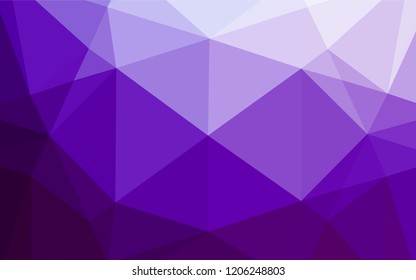 Light Purple vector abstract mosaic backdrop. An elegant bright illustration with gradient. The completely new template can be used for your brand book.