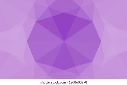 Light Purple vector abstract mosaic backdrop. Creative illustration in halftone style with gradient. A new texture for your design.