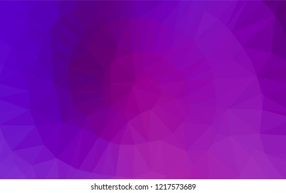 Light Purple vector abstract mosaic pattern. An elegant bright illustration with gradient. The completely new template can be used for your brand book.