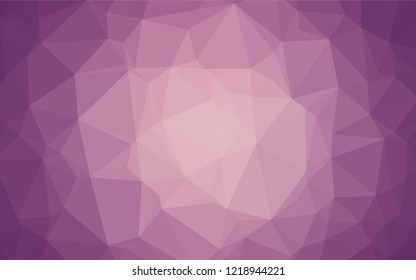Light Purple vector abstract mosaic background. Triangular geometric sample with gradient.  A completely new template for your business design.