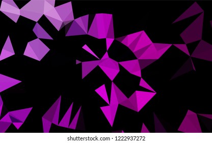 Light Purple vector abstract mosaic background. Creative illustration in halftone style with gradient. The textured pattern can be used for background.