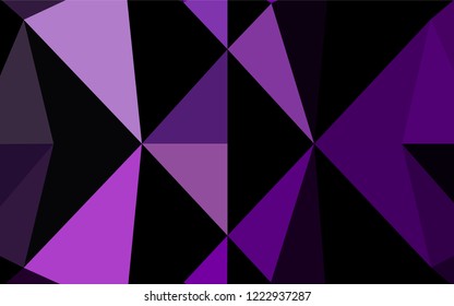 Light Purple vector abstract mosaic background. Colorful abstract illustration with gradient. The polygonal design can be used for your web site.
