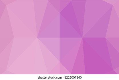 Light Purple vector abstract mosaic pattern. A sample with polygonal shapes. The completely new template can be used for your brand book.