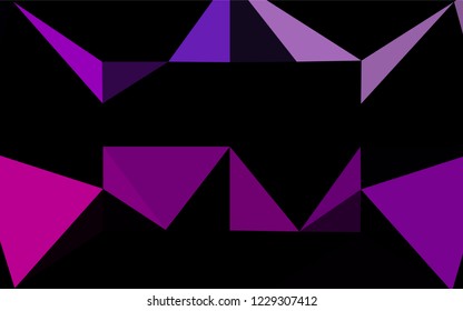 Light Purple vector abstract mosaic pattern. A sample with polygonal shapes. The polygonal design can be used for your web site.