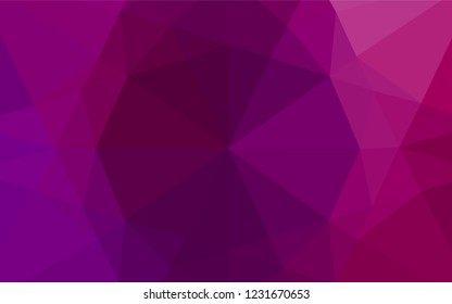 Light Purple vector abstract mosaic pattern. Colorful abstract illustration with gradient. A completely new template for your business design.
