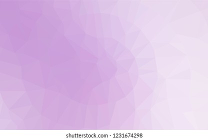 Light Purple vector abstract mosaic backdrop. Shining illustration, which consist of triangles. A new texture for your design.