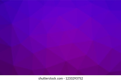 Light Purple vector abstract mosaic background. A sample with polygonal shapes. The elegant pattern can be used as part of a brand book.