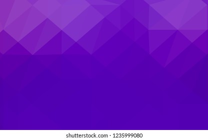 Light Purple vector abstract mosaic backdrop. Creative illustration in halftone style with gradient. Elegant pattern for a brand book.