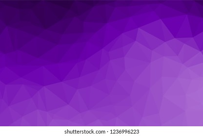 Light Purple vector abstract mosaic pattern. A sample with polygonal shapes. The elegant pattern can be used as part of a brand book.