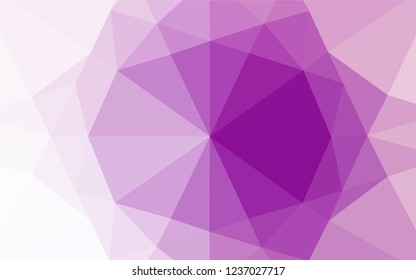 Light Purple vector abstract mosaic background. Modern geometrical abstract illustration with gradient. The elegant pattern can be used as part of a brand book.
