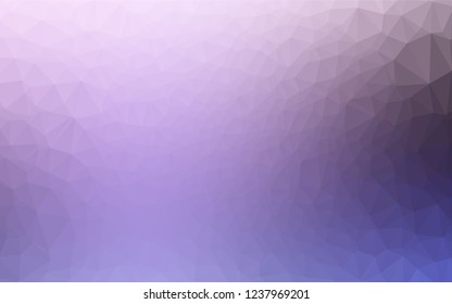 Light Purple vector abstract mosaic backdrop. A completely new color illustration in a vague style. Triangular pattern for your business design.