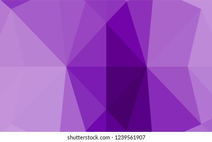 Light Purple vector abstract mosaic backdrop. A completely new color illustration in a vague style. A completely new design for your business.
