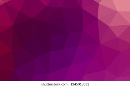 Light Purple vector abstract mosaic background. A vague abstract illustration with gradient. A completely new design for your business.
