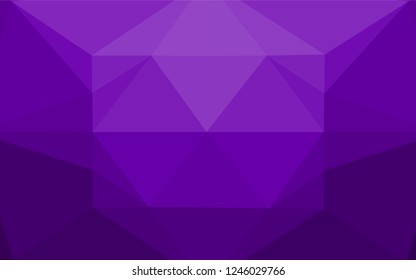 Light Purple vector abstract mosaic background. Shining colored illustration in a Brand new style. The template can be used as a background for cell phones.