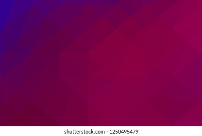 Light Purple vector abstract mosaic background. Glitter abstract illustration with an elegant design. The best triangular design for your business.