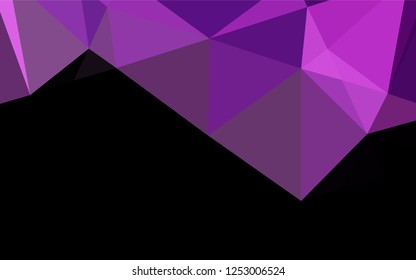 Light Purple vector abstract mosaic background. An elegant bright illustration with gradient. The polygonal design can be used for your web site.