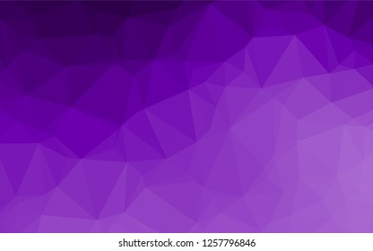 Light Purple vector abstract mosaic background. Geometric illustration in Origami style with gradient.  A new texture for your design.