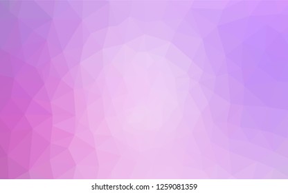 Light Purple vector abstract mosaic backdrop. Creative geometric illustration in Origami style with gradient. Triangular pattern for your design.