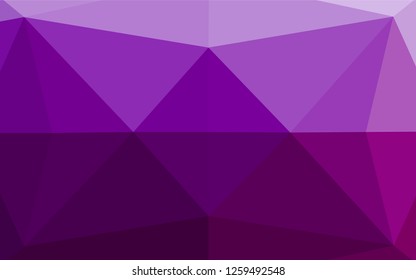 Light Purple vector abstract mosaic backdrop. Glitter abstract illustration with an elegant design. Brand new style for your business design.