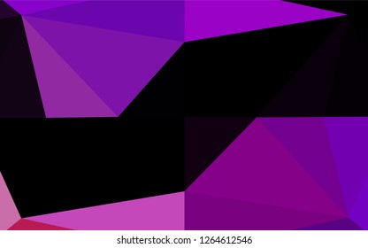 Light Purple vector abstract mosaic background. Geometric illustration in Origami style with gradient.  The polygonal design can be used for your web site.
