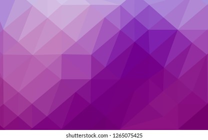 Light Purple vector abstract mosaic backdrop. An elegant bright illustration with gradient. Completely new template for your business design.