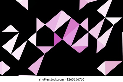 Light Purple vector abstract mosaic backdrop. Creative illustration in halftone style with gradient. Brand new style for your business design.