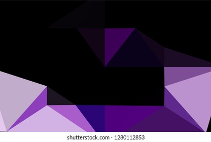 Light Purple vector abstract mosaic pattern. A sample with polygonal shapes. A new texture for your design.