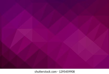 Light Purple vector abstract mosaic pattern. Colorful illustration in abstract style with gradient. Textured pattern for background.