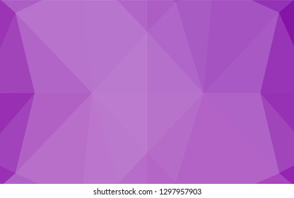 Light Purple vector abstract mosaic pattern. Modern geometrical abstract illustration with gradient. The polygonal design can be used for your web site.