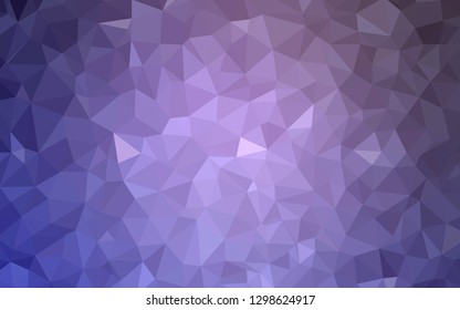 Light Purple vector abstract mosaic background. Colorful illustration in polygonal style with gradient. Best triangular design for your business.