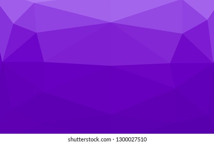 Light Purple vector abstract mosaic pattern. Colorful illustration in abstract style with gradient. Triangular pattern for your business design.