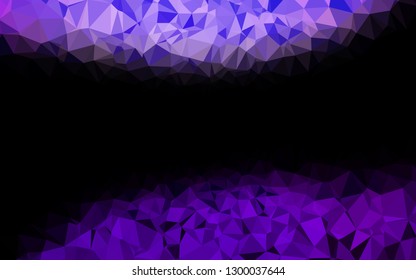 Light Purple vector abstract mosaic pattern. Glitter abstract illustration with an elegant design. Template for a cell phone background.