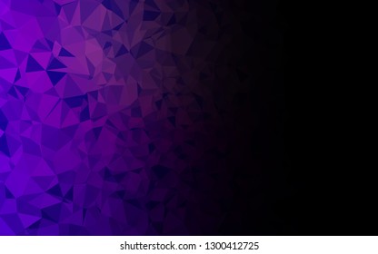Light Purple vector abstract mosaic backdrop. Geometric illustration in Origami style with gradient. Brand new design for your business.