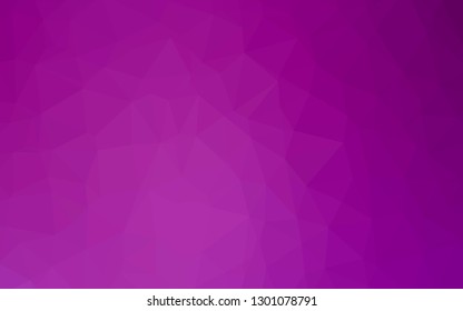 Light Purple vector abstract mosaic background. Shining illustration, which consist of triangles. Template for your brand book.