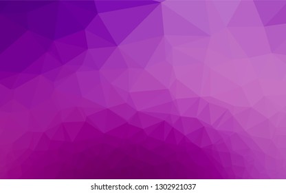 Light Purple vector abstract mosaic backdrop. Modern geometrical abstract illustration with gradient. The polygonal design can be used for your web site.