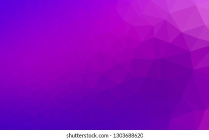 Light Purple vector abstract mosaic background. Colorful abstract illustration with gradient. Brand new design for your business.
