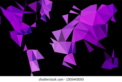 Light Purple vector abstract mosaic pattern. Shining colored illustration in a Brand new style. The polygonal design can be used for your web site.