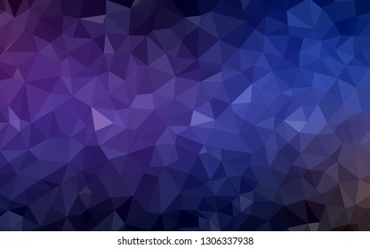 Light Purple vector abstract mosaic backdrop. A completely new color illustration in a polygonal style. Best triangular design for your business.