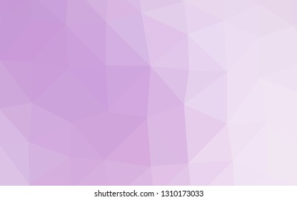 Light Purple vector abstract mosaic background. Creative illustration in halftone style with gradient. Elegant pattern for a brand book.