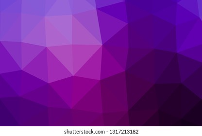 Light Purple vector abstract mosaic background. A sample with polygonal shapes. Brand new style for your business design.