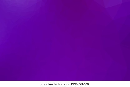 Light Purple vector abstract mosaic background. A vague abstract illustration with gradient. The best triangular design for your business.