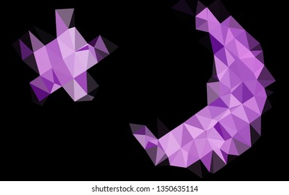 Light Purple vector abstract mosaic backdrop. Creative illustration in halftone style with gradient. Brand new design for your business.