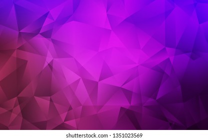 Light Purple vector abstract mosaic backdrop. A sample with polygonal shapes. Pattern for a brand book's backdrop.