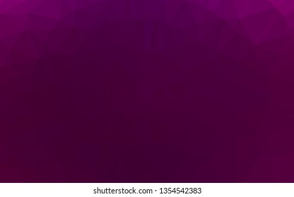 Light Purple vector abstract mosaic backdrop. Colorful illustration in Origami style with gradient.  Template for your brand book.