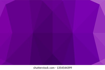 Light Purple vector abstract mosaic backdrop. A sample with polygonal shapes. A completely new design for your business.