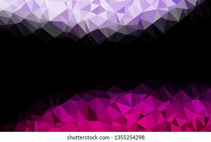Light Purple vector abstract mosaic backdrop. Creative illustration in halftone style with gradient. Brand new design for your business.