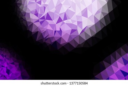 Light Purple vector abstract mosaic background. Colorful abstract illustration with gradient. Brand new design for your business.