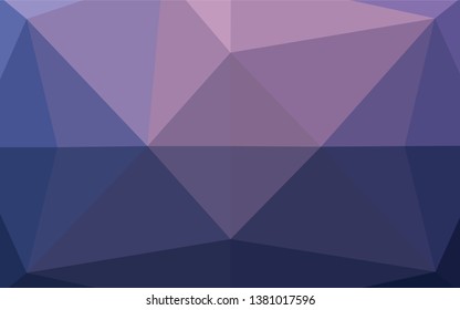 Light Purple vector abstract mosaic pattern. Creative geometric illustration in Origami style with gradient. The textured pattern can be used for background.